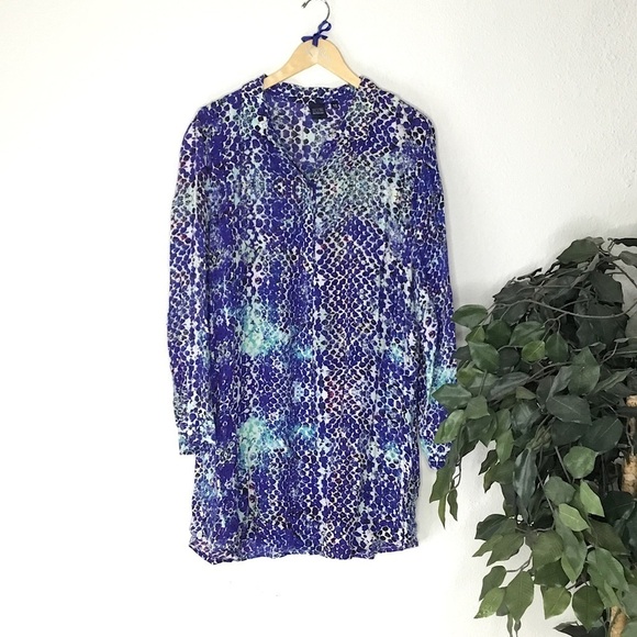 Blue Saks Fifth Ave Tunic - Picture 1 of 7